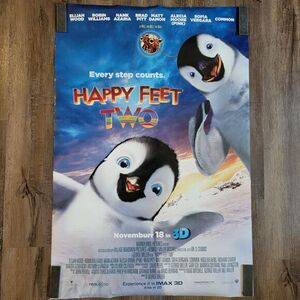 Happy FEET TWO Movie‎ Poster DS 27x40 Happy FEET 2 Original One Sheet Animation